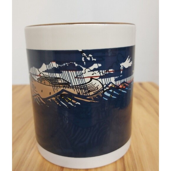 Noah's Ark WonderMug Heat Changing Coffee Mug ferret lions zebra rainbow bunnies - Picture 2 of 11